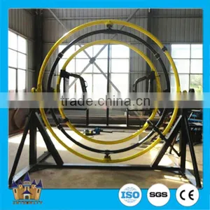 China Mini Thrilling Rides Attractive Equipment Trailer Amusement Rides Human Gyroscope for Sale thumbnail-5