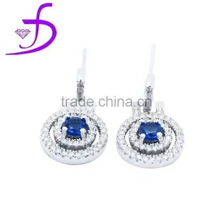 2015 Bling Jewelry From Set-fashion Wire With Blue Topaz Prong Setting Jewelry Bridal Jewellery Sets thumbnail-1