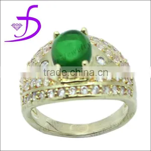 Wholesale Brass Jewelry Gemstone Man Ring Can be Make in 925 Silver thumbnail-1