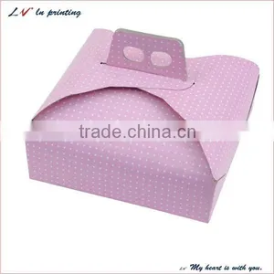 Custom Cake Box With Handle / Cake Card Box / China Handmade Cake Box Wholesale thumbnail-1