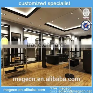 Commercial Store and Showroom Clothes Wood Display Shelf thumbnail-2