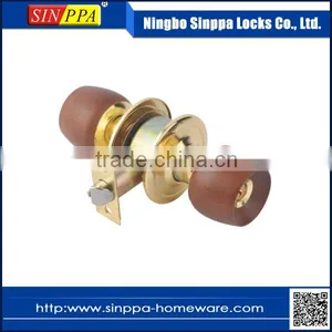 5831 Wooden Knob Full Functional Furniture Security Door Lock thumbnail-1