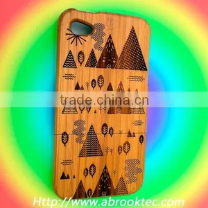 Custom Laser Logo Handmade for Bamboo Iphone 5 Case thumbnail-6