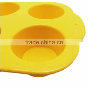 Best Selling Wholesale 6 Cavities Silicone Muffin Cake and Jelly Mold thumbnail-2