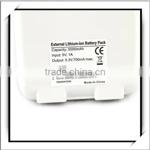 Portable Power Bank Solar Power Bank 5000MAH Smart Power Bank Charger White thumbnail-6