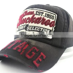 Washed Baseball Cap Blank Hat With Metal Buckle thumbnail-1
