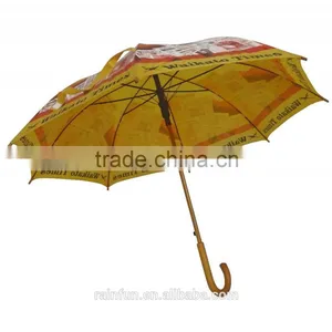 23inch Polyester Fabric Automatic Open Long Umbrella thumbnail-1