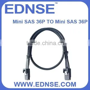 MiniSAS Cable Right Turn 90 Degree SFF-8087 to SFF-8087 36P-36P Data Cable 6Gb/s thumbnail-1