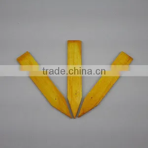 4 Inch Yellow Natural Plant Wood Label thumbnail-2