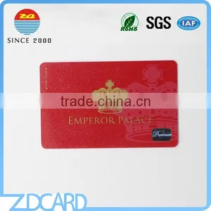 Good Quality Plastic CR80 Gold Membership Card thumbnail-6