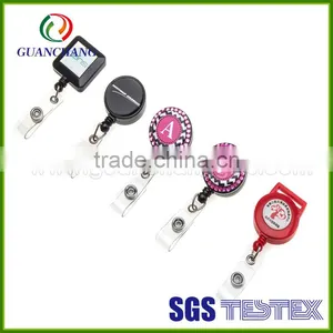 Wholesale Custom Designer Logo Retractable Plastic Yoyo id Badge Reels thumbnail-1