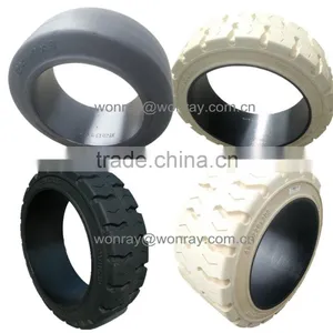 Low Speed Special Car Smooth Press on Solid Tires 22x12x16 With Good Price thumbnail-1