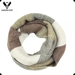 Trendy Unisex Colorful Stripe Pattern 3PC Knit Winter Set thumbnail-5
