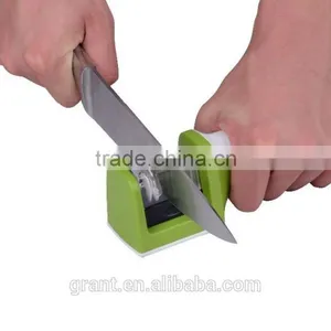 Two Stages (Diamond & Ceramic) Kitchen Knife Sharpener ,Sharpening Stone Household Knife Sharpener Kitchen Cutting Tools thumbnail-2