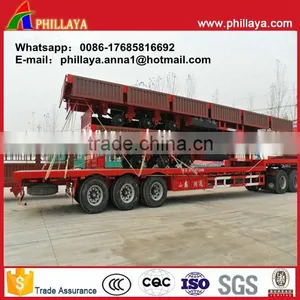 Heavy Duty Container Trailer Drop Deck Semi Trailer Used in Port/quay/ Wharf thumbnail-3
