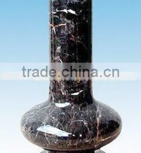 NATURAL BLACK AND GOLD MARBLE FLOWER VASES thumbnail-1