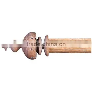 Curtain Pole,curtain Rod,scalloped Cover Finial on Pole(B190048) thumbnail-1