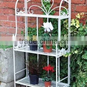 Hand Made Lovely Antirust 3 Tier Metal Flower Shelf thumbnail-1