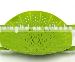 Silicone Vegetable Fruit Strainer Colander Basket Mat Bowl Steamer thumbnail-4