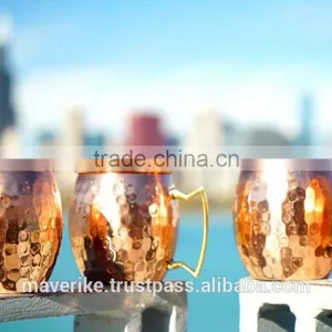 MOSCOW MULE MUGS 99.9% SOLID COPPER MULE MUGS FDA APPROVED SOLID COPPER MUGS MANUFACTURER INDIA thumbnail-1