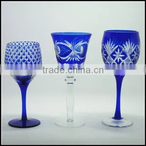 2017 China Traditional Made Overlay Etched Pink Wine Glass thumbnail-3