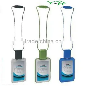 Wholesale Student Plastic Badge Card Holder With Lanyard,Telescopic Line,Safe Lock thumbnail-1
