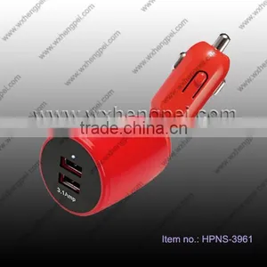 360Rotatable Dual USB Car Charger thumbnail-1