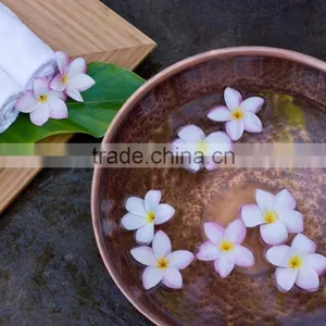 Copper Natural Herbal Pedicure Bowl With Hammered Finish thumbnail-1