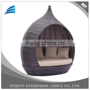 Modern Contemporary Outdoor Rattan Patio Double Chaise Lounge Furniture thumbnail-1