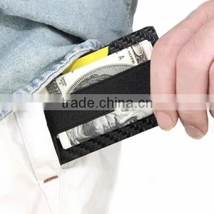 Real Carbon Fiber Minimalist Wallet Money Clip thumbnail-5