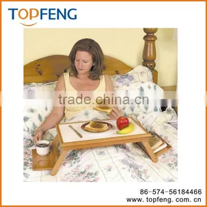 Adjustable Bed Tray With Side Shelves/wooden Bed Tray/folding Bed Tray/laptop Bed Tray thumbnail-1