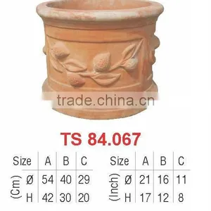 Vietnam Outdoor Ceramic Terracotta Flower Pot thumbnail-1