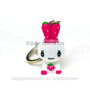 Rabbit Fur Keychain / Key Chain Wholesale thumbnail-1