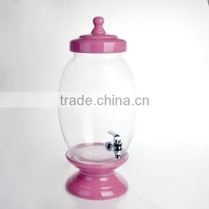 Colorful Ceramic Lid and Stand for Water Jar and Juice Jar thumbnail-3