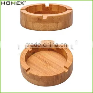 Bamboo Cigarette Ash Holder Ashtray Homex BSCI/Factory thumbnail-1