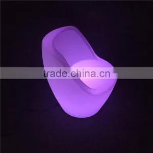 Glowing LED Furnitrue Plastic Dining Room Chairs for Coffee Shop thumbnail-3