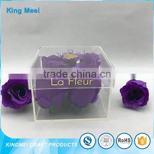 Heart Shape High Quality Gift Acrylic Storage Rose Box thumbnail-3