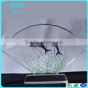 New Design Wholesale Clear Crystal Trophy, Crystal Glass Gift Glass Trophy Blanks thumbnail-6