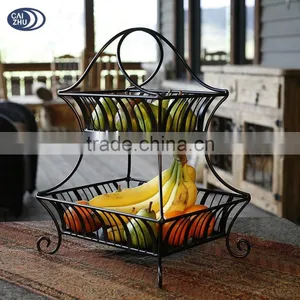 Metal Kitchen Decoration Storage Display Vegetable Fruit Baskets thumbnail-1