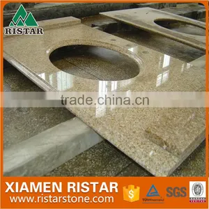 China Golden Sunset Yellow G682 Granite Bathroom Vanity Tops thumbnail-1