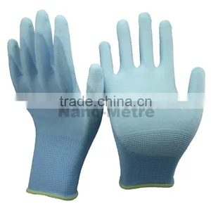 NMSAFETY Top Quality Nylon Coated pu Knitted Yarn Seamless Gloves Cheap Knit Gloves thumbnail-1