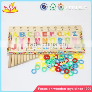 Wholesale Educational Kids Wooden Count Toy Baby Preschool Teaching Aid Wooden Count Toy W12E001 thumbnail-2