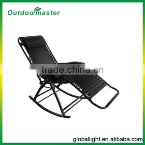 Black Rocking Zero Gravity Chair Beach Chair thumbnail-1
