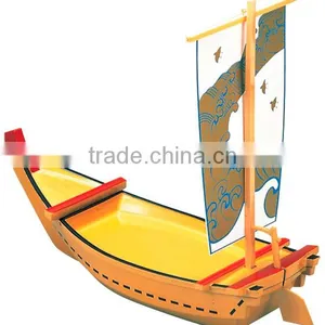 EBM Wooden Sashimi Boat Tairyo Fune Kuroshio Wooden Sushi Boat thumbnail-4