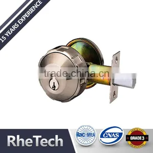 Stainless Steel Grade 2 American Single Cylinder Deadbolt Door Lock thumbnail-1