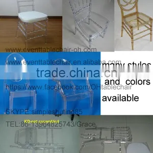 Qingdao Factory Supply Clear Resin Acrylic Transparent Chiavari Chair for Wedding thumbnail-4