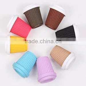 Heat Resistant Coffee Handle Sleeve Portable Silicone Cups thumbnail-1