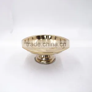 Elegant Dry Fruit Tray /Plate With Metal Base for Tableware Decoration thumbnail-4