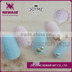 New 2016 Product Idea 3d Carving Nails With Metal Decoration Wholesaler Artificial Nail Tip thumbnail-3