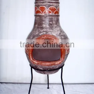 CLAY STOVE CHIMNEY POT thumbnail-1